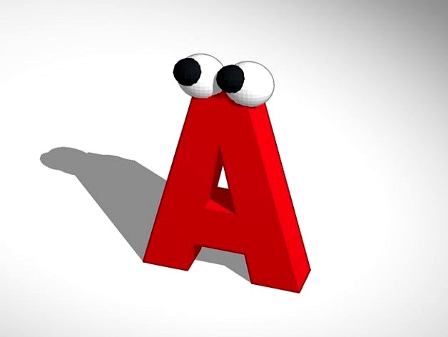 Letter "A" Man by Elskunky