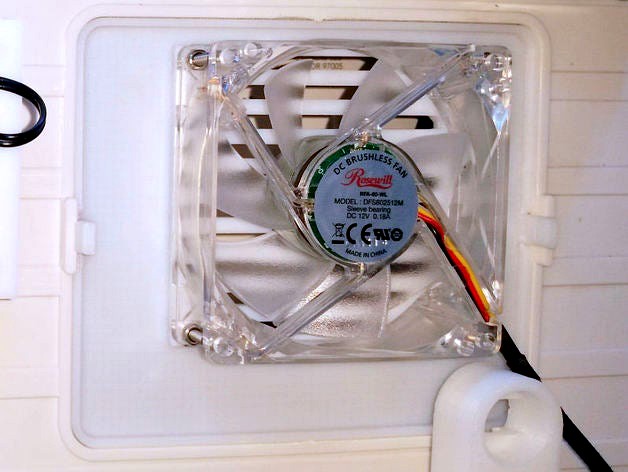 FlashForge Dreamer Side Panel Fan Mount by BaronWilliams