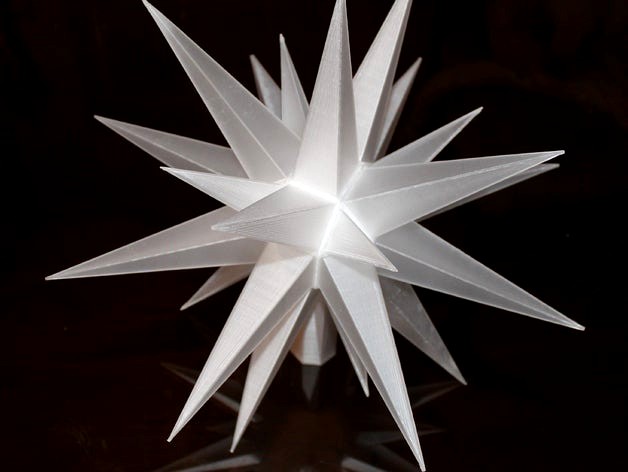 26 or 18 Point Star Hanging Decoration / Christmas Tree Topper Ornament by kresty
