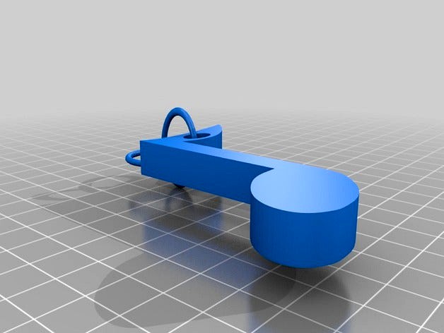 Music Note Keyring by APHW