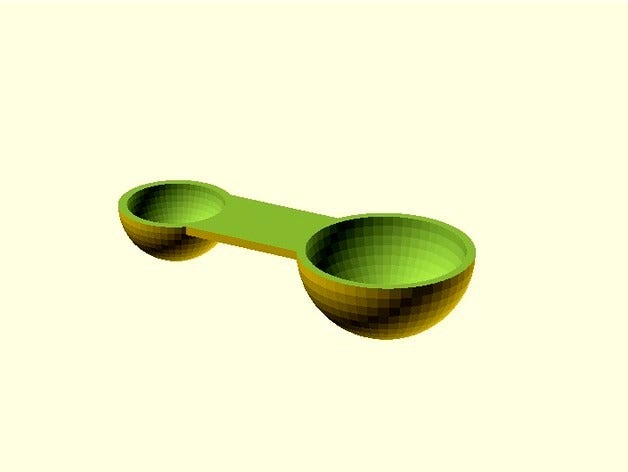 Double-Ended Measuring Spoon by visaviz