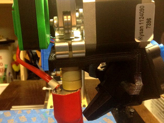 40mm Extruder Fan Mount for Printrbot Simple, 300mm Y Axis-No Sag! by mrownership