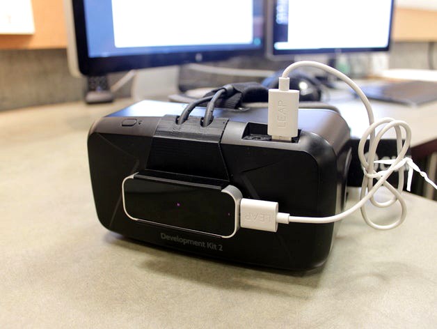 LEAP mount for Oculus DK2 by ckharrison10