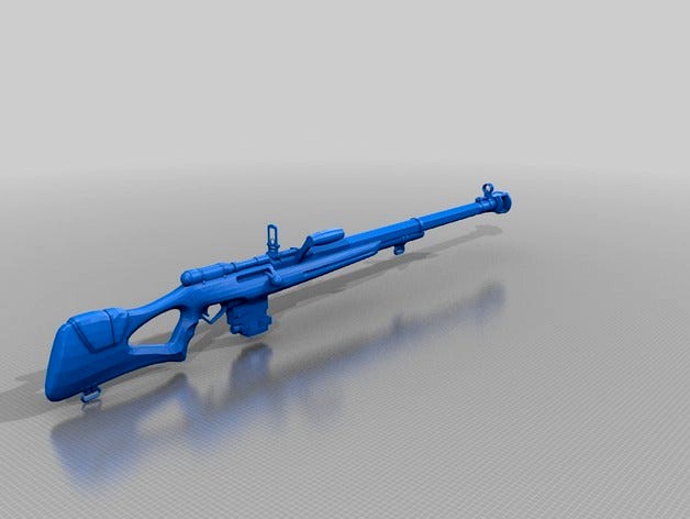 Destiny Exotic sniper rifle No Land Beyond 1:1 Scale by DestinyStlGenerator