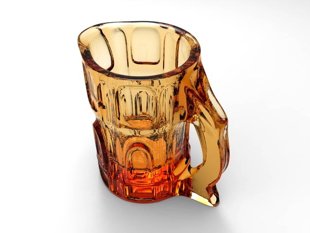 beer glass by 3dpicasso