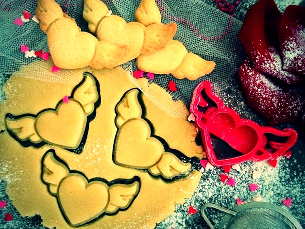 Heart Wings Cookie Cutter (Valentine's Day Collection) by OogiMe