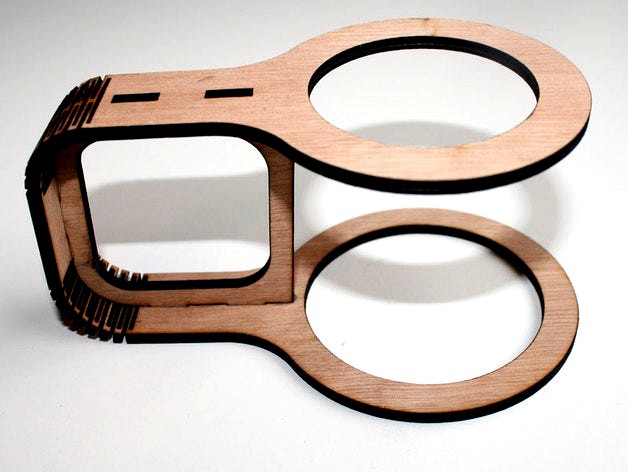 Lasercut cupholder by MetaQuip