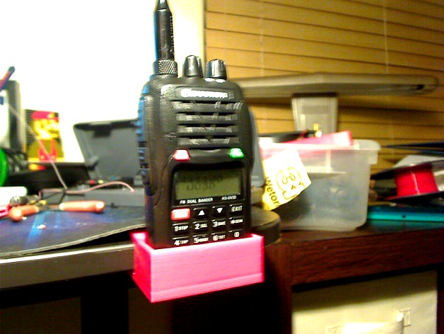 Handheld Ham Radio desk holder by gigabyte898