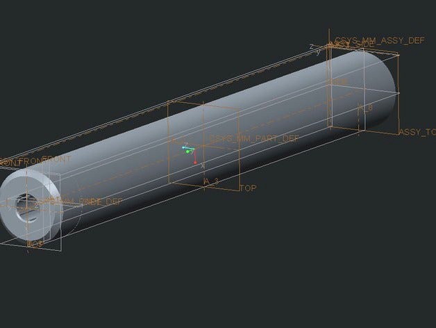 integrated suppresor for KJ Works MK 1 Ruger by DrakeElric