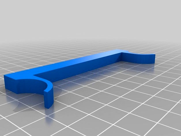 FlashForge Dreamer Z-axis shim for a 1/4" glass bed(johngiachero SCAD file used) by snintendog