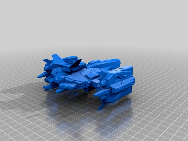 Destiny Legendary Ship "Aspect of Glass" 1:100 Scale by DestinyStlGenerator