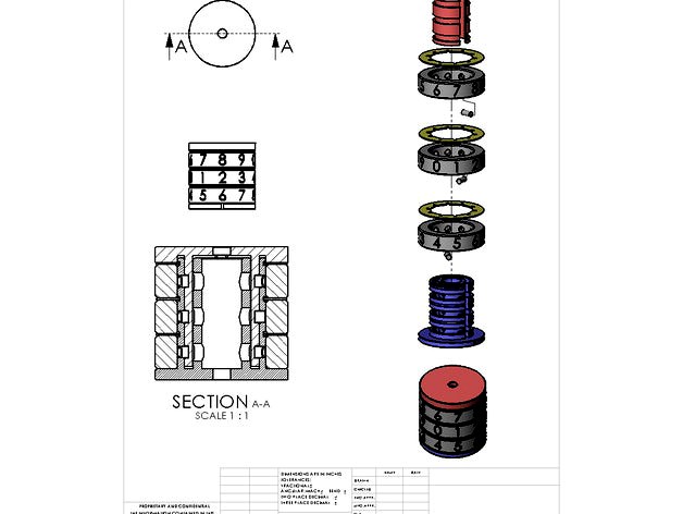 Locking mechanism multi-coded by Dor_Y