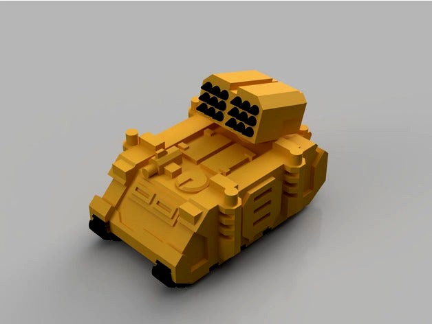 Whirlwind Artillery Vehicle (Epic 40K - 6mm scale) by fractalnoise