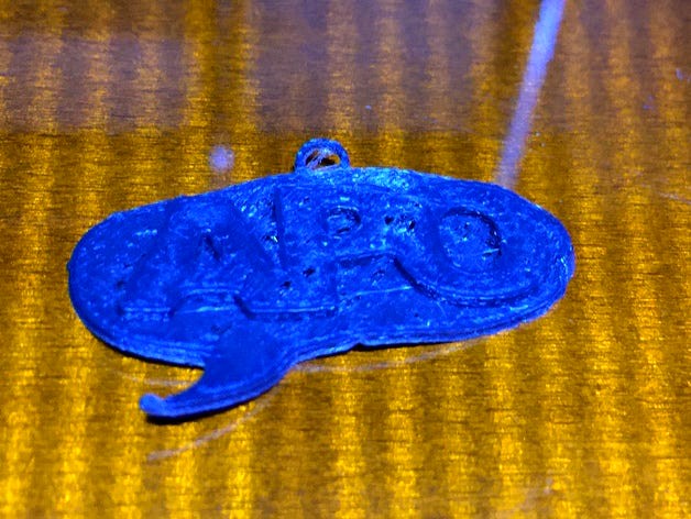 Alpha Phi Omega "APO" Chat Bubble Keychain by Balendango