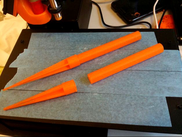Bottle Rocket Launch Tube and Snow/Ground Spike by biolippi