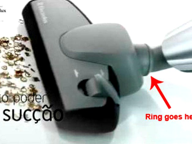 Electrolux Energica Vacuum Floor Nozzle Attachment Ring by pcunha