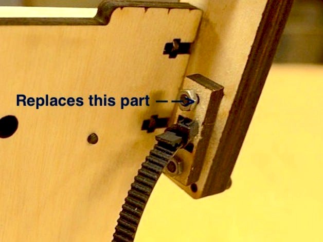 PrintrBot Plus Y Axis Belt Tensioner (Model 1404) by SuperSolid_3D