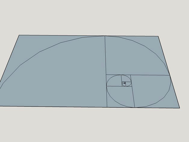 Fibonacci circle 'golden circle'  by 3DPVDB