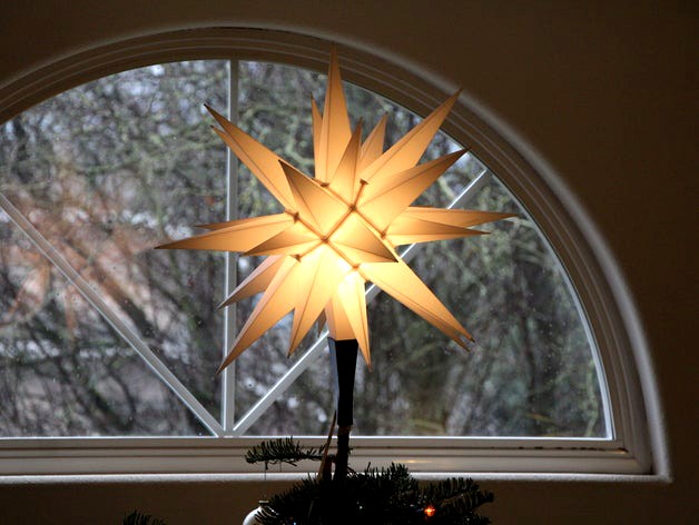 Moravian Star Tree Topper by Apogee_Boost