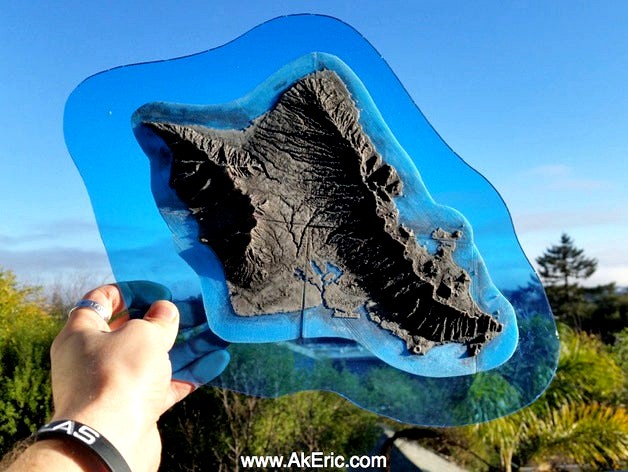 Print Oahu by AK_Eric