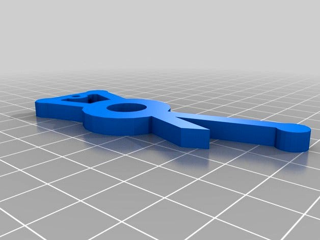 Huxley vertical extruder holder for 6mm outer bowden by mcbig