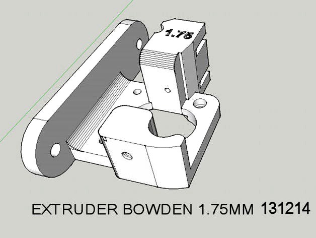 A direct drive bowden extruder for 1.75mm  by depri51giu