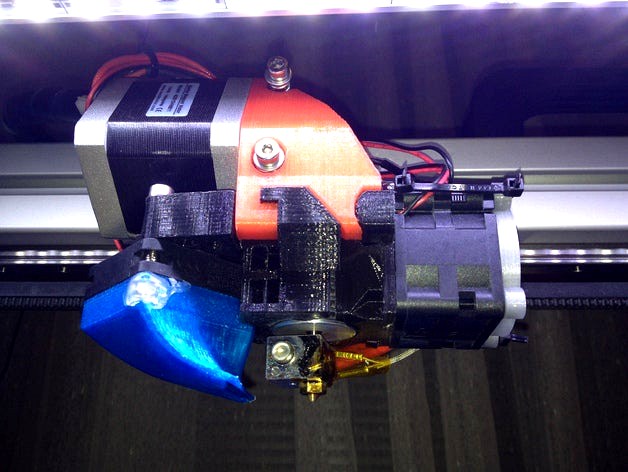 Tygr MOD extruder MK III for original Felixprinters hotends, or custom base for E3D hotends by tygrik