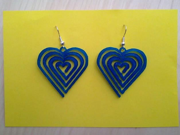 heart earrings by Mafouille