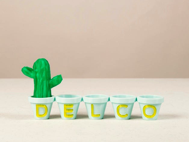 Text Pots by DelCo