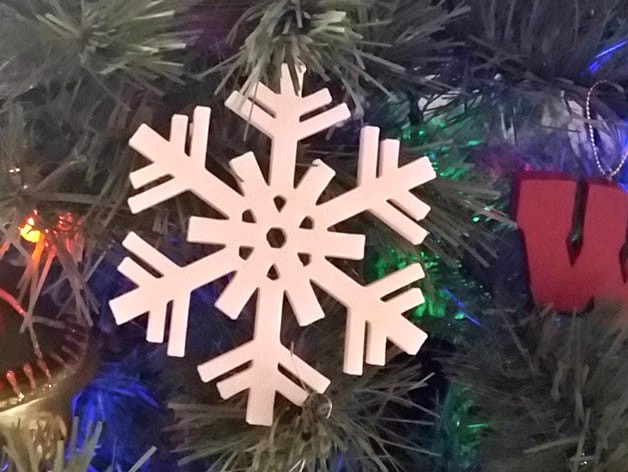 Laura's Snowflake Ornament 2014  by HoodRiver
