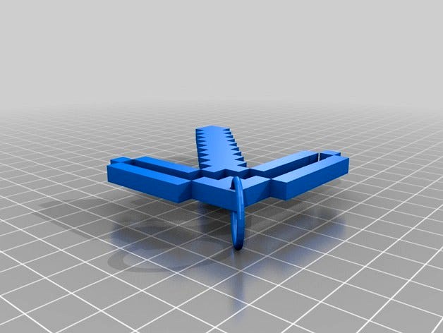 minecraft pickaxe keychain by geordielad