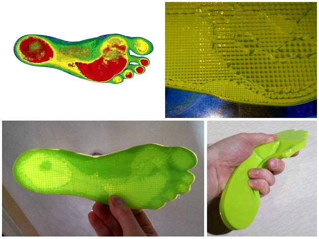 Variable Density Insole by Gyrobot