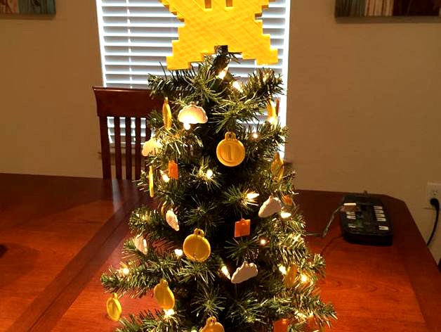 Mario Themed Christmas Tree by Frighten