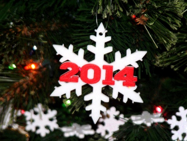 Another 2014 Snowflake Christmas Ornament by mb20music