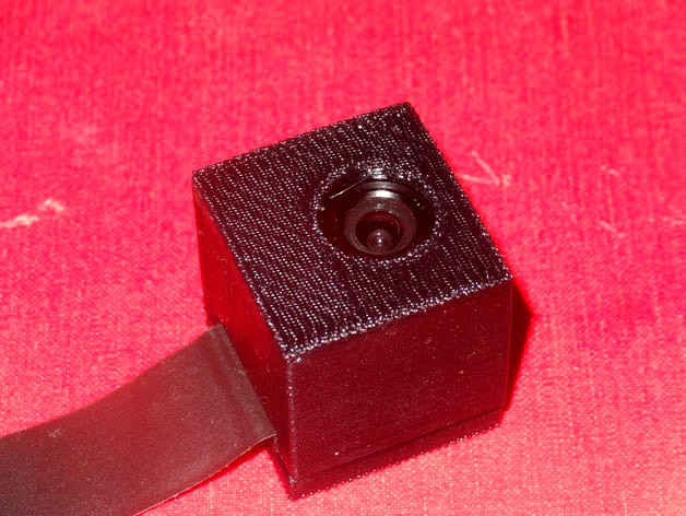 Box Case for RPi Camera Module With Lens by swampyness