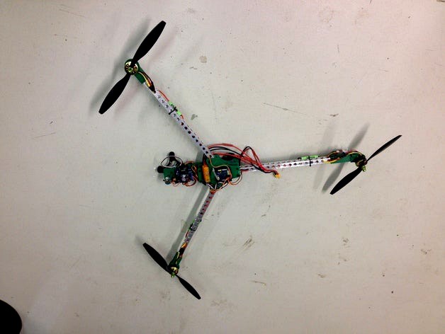 Foldable tricopter by pcace