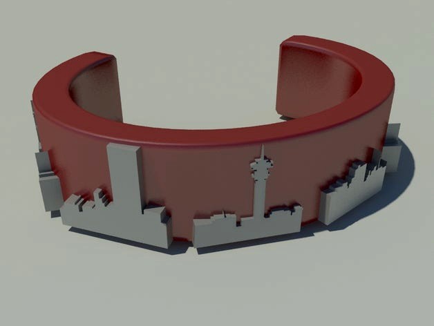 Johannesburg skyline bracelet by alavanimation