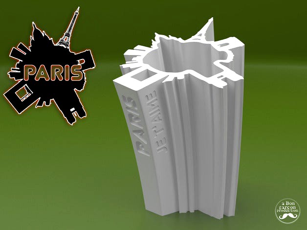 SKYLINE VASE of PARIS by BonGarcon