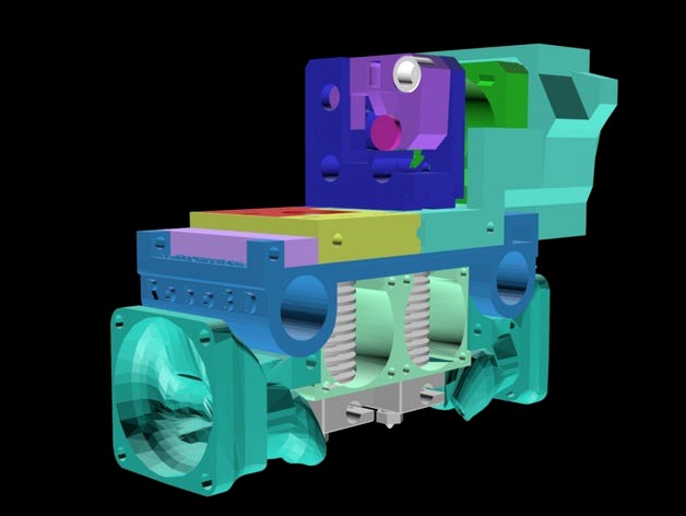 UPDATED: techno_hippieGuy's Robo 3D Dual E3Dv6 Extruder Carriage (Work in Progress!!!!) by technoHippieGuy