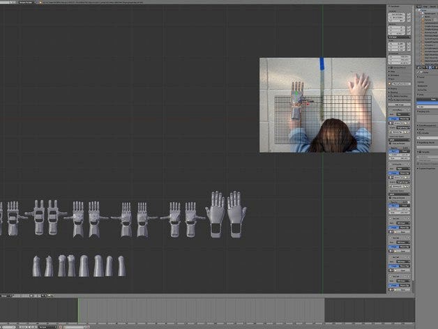 e-Nable Device Sizing Blender file by profbink