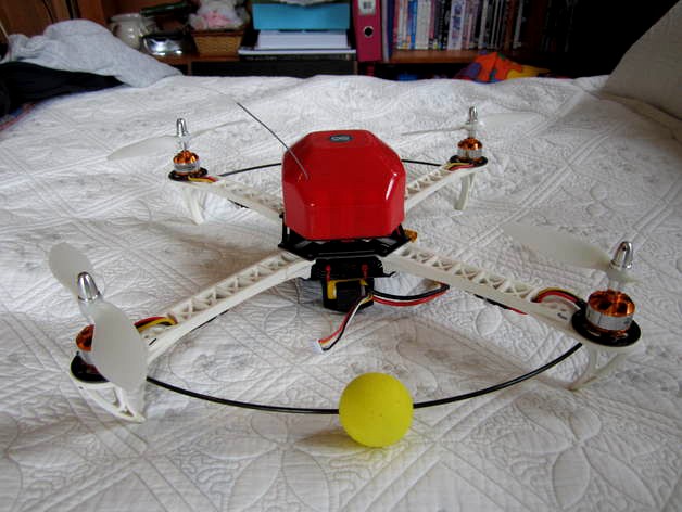 Electronics box, for HobbyKing SK450 quadcopter frame. by WebmasterZero