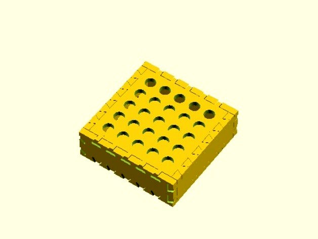 Dovetail LED 5mm Lightbox Scad by thecharacterg