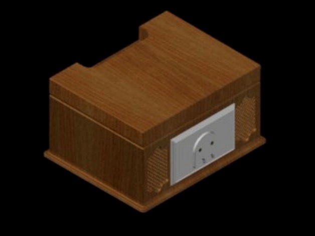 Classic Crosley Record Player - Ghostly Plate by Jeepguy42