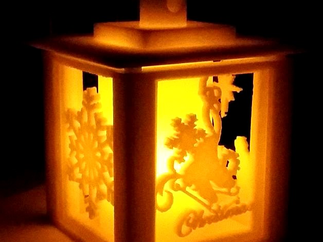 Holiday Lantern with Swappable Panels by dehart007