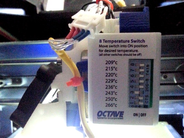 Octave Temperature switch bracket for UP! Mini by Bramsky