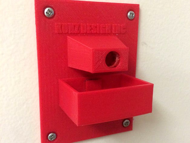 Wall Mounted Hand Pencil Sharpener by mikelkunz