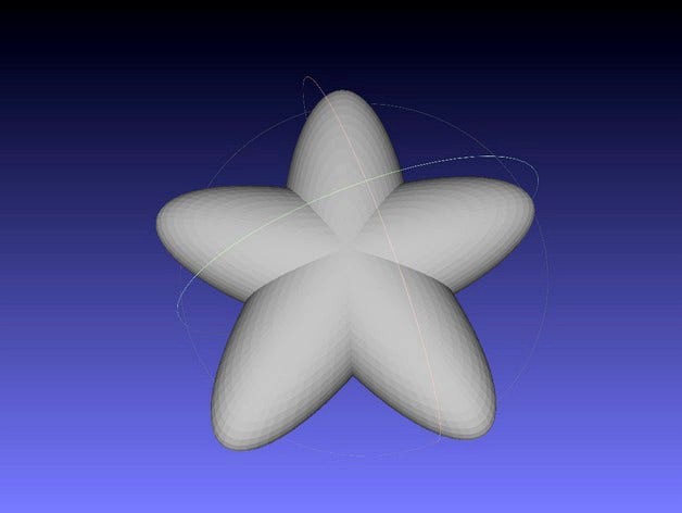 Rounded Star (openSCAD) by iamnotachoice