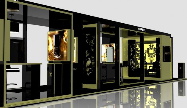 Exhibition stand of Chanel in GUMMoscow 3D Model
