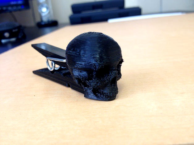 Skull Clothespin Printable Version by 3DPartsMfg