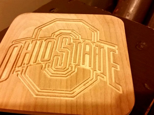 Ohio State Logo Coaster by Tronn